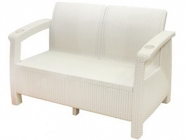 Двухместный диван Yalta Sofa Seаt белый купить в Каменск-Уральском
