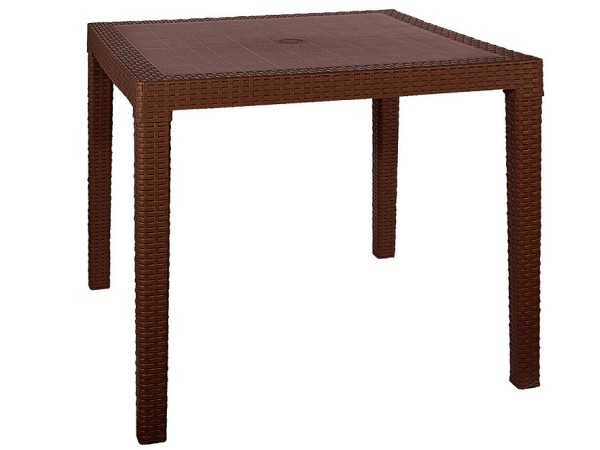 Стол квадратный FIJI Quatro Table Коричневый купить в Каменск-Уральском