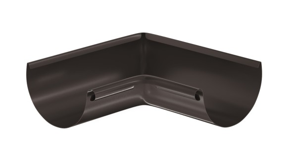 Водосток Aquasistem, система 125x90 - Угол желоба, внутренний 90° RR 32 Тёмно-Коричневый купить в Каменск-Уральском