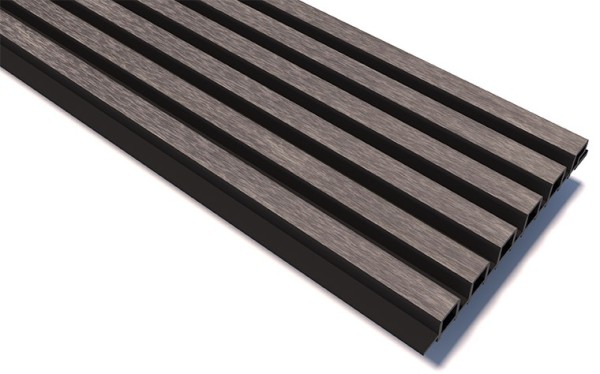 Реечные панели WOODVEX Lines Ultra Smoke gray купить в Каменск-Уральском