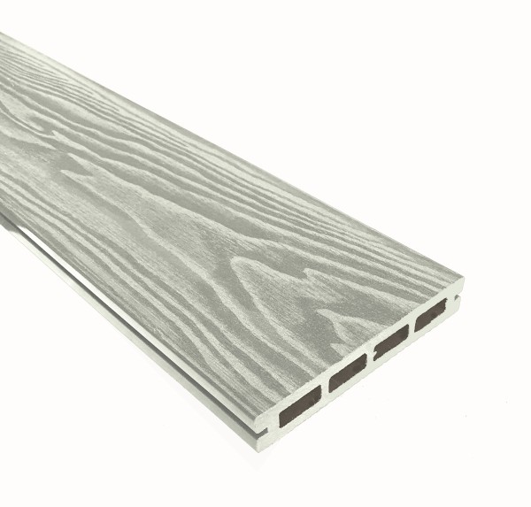 Террасная доска из ДПК Terrapol Смарт 3D Пустотелая с пазом Дуб беленый купить в Каменск-Уральском