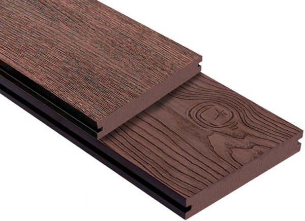 Террасная доска ДПК Outdoor 3D полнотелая STORM/OCEAN BROWN коричневая микс купить в Каменск-Уральском