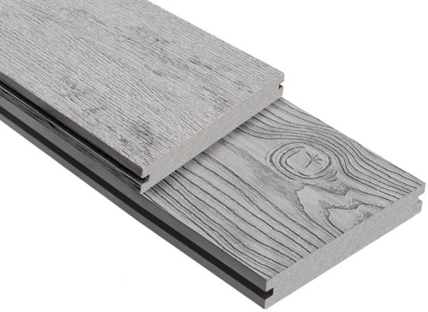 Террасная доска ДПК Outdoor 3D полнотелая STORM/OCEAN GREY серая микс купить в Каменск-Уральском
