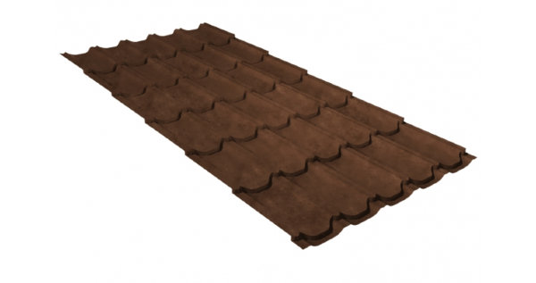 Металлочерепица квинта плюс 0,45 Safari Twincolor Brown купить в Каменск-Уральском
