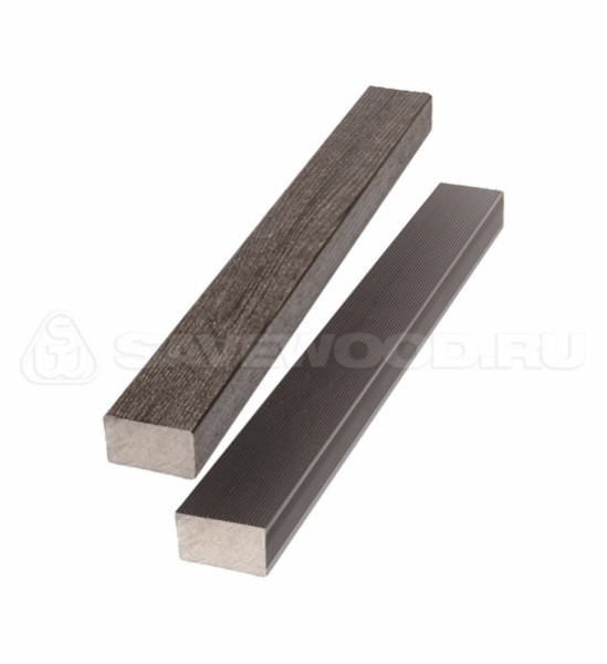 Брус лавочный ДПК полнотелый Savewood тёмно-коричневый купить в Каменск-Уральском