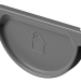 Заглушка желоба D125 Döcke STAL PREMIUM Графит, (RAL 7024) купить в Каменск-Уральском
