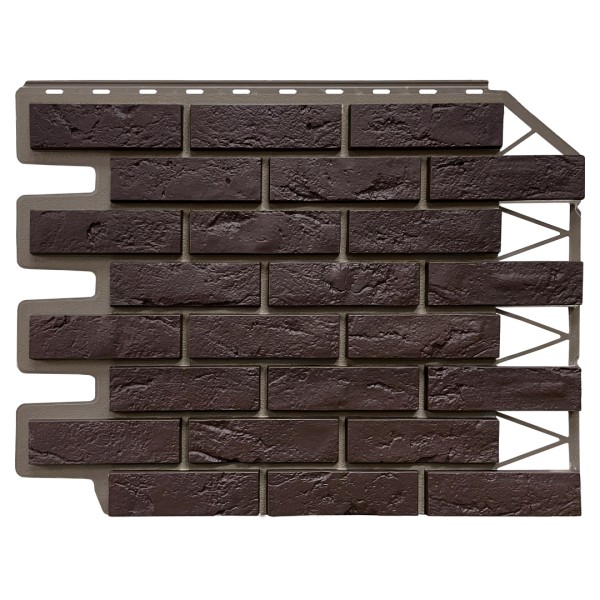 Фасадная панель FineBer, Кирпич Баварский, Темно коричневый купить в Каменск-Уральском