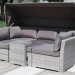 Диван-Трансформер AFINA плетеный из иск. ротанга AFM-320G Grey купить в Каменск-Уральском