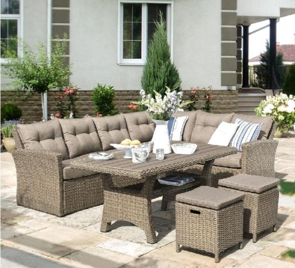 Комплект мебели AFINA плетеной из иск. ротанга AFM-307B Beige купить в Каменск-Уральском