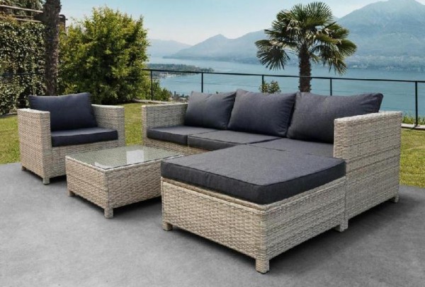 Комплект мебели AFINA плетеной из иск. ротанга YR821G Grey/Grey купить в Каменск-Уральском