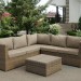 Комплект мебели AFINA плетеной из иск. ротанга YR825B Beige купить в Каменск-Уральском