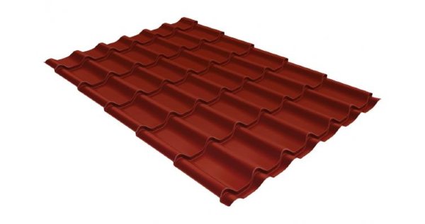 Металлочерепица классик 0,5 Satin RAL 3009 оксидно-красный купить в Каменск-Уральском