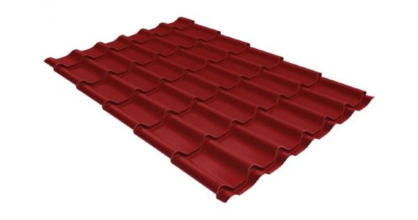 Металлочерепица классик 0,5 Satin RAL 3011 коричнево-красный купить в Каменск-Уральском