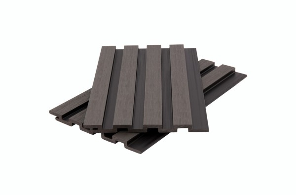 Стеновая панель брусковая двухцветная co-extrusion, grey dark купить в Каменск-Уральском