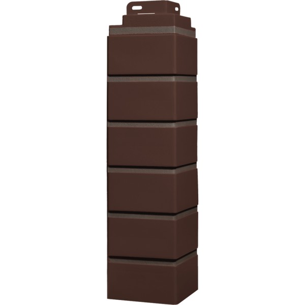 Угол Фасайдинг Серия «Кирпич клинкерный» Жженный купить в Каменск-Уральском