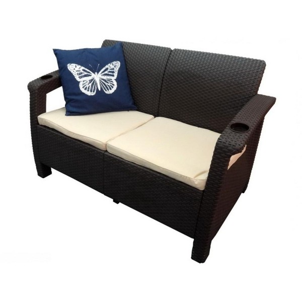 Двухместный диван Yalta Sofa Seаt венге купить в Каменск-Уральском