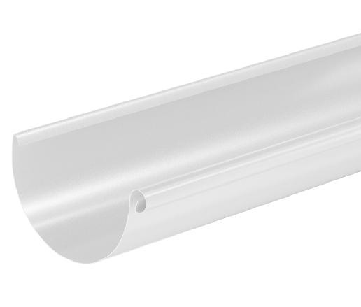 Водосток Aquasistem, система 125x90 - Водосточный желоб 3.00м RAL 9003 Белый купить в Каменск-Уральском