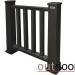 Ограждение из ДПК Outdoor Классик 3D STORM чёрный купить в Каменск-Уральском