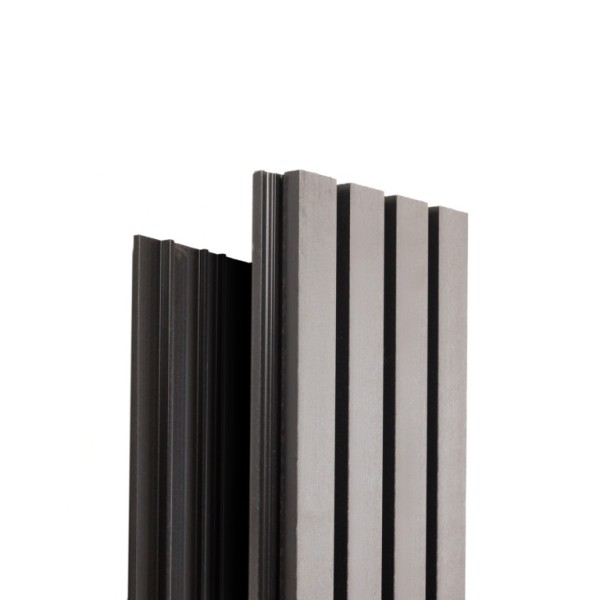 Фасадная доска Ecodecking Техно реечная 200х26х3000 Серый купить в Каменск-Уральском