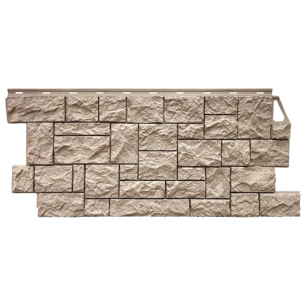 Фасадная панель FineBer, Камень Дикий, Песочный купить в Каменск-Уральском