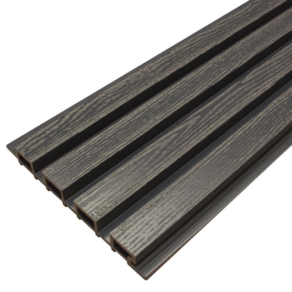 Фасадная доска из ДПК Faynag Wood Рейка Мокрый Асфальт купить в Каменск-Уральском