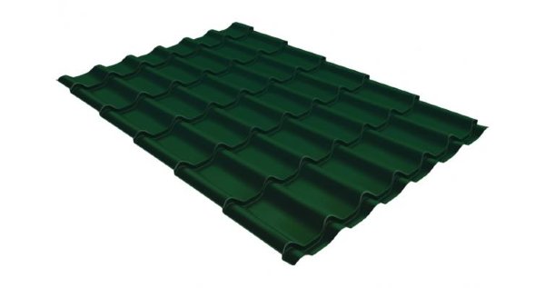 Металлочерепица классик 0,5 Satin RAL 6005 зеленый мох купить в Каменск-Уральском
