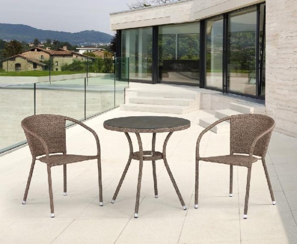 Комплект плетеной мебели AFINA из иск. ротанга T282ANT/Y137C-W56 Light Brown 2Pcs купить в Каменск-Уральском