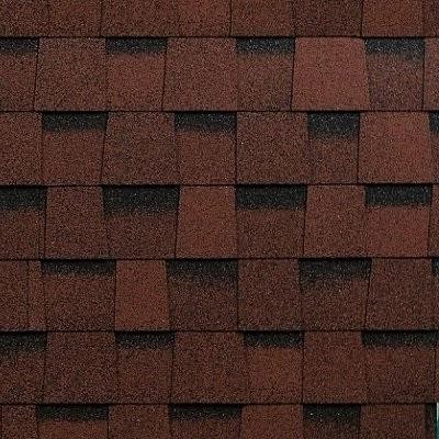 Двухслойная ламинированная черепица Shinglas, серия Фазенда – Красный купить в Каменск-Уральском