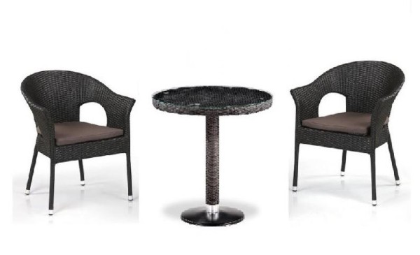 Комплект плетеной мебели AFINA из иск. ротанга T601/Y79A-W53 Brown 2Pcs купить в Каменск-Уральском