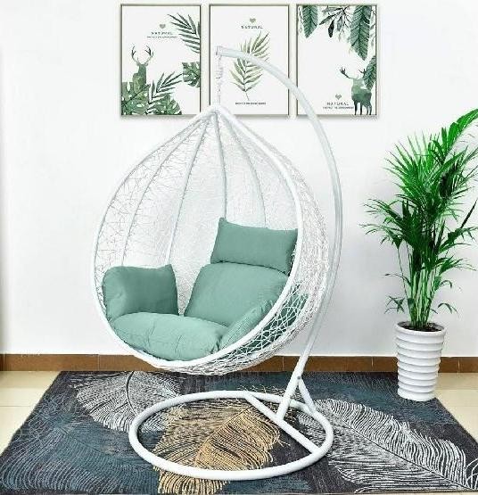 Кресло Подвесное из искусственного ротанга AFM-168A-XL White/Green купить в Каменск-Уральском