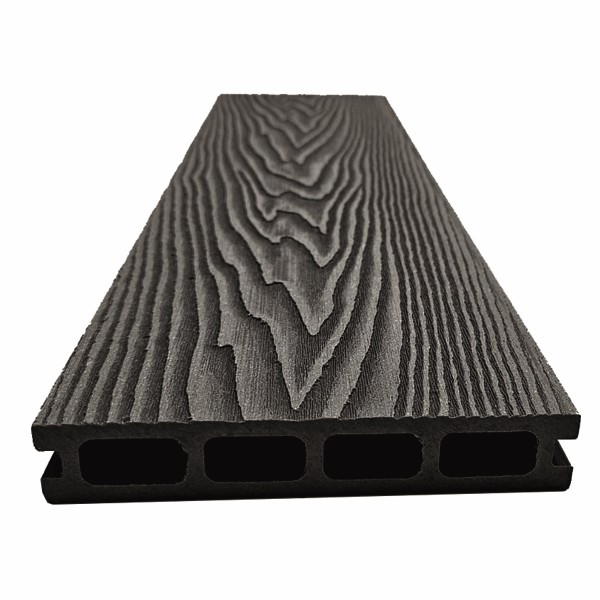 Террасная доская ДПК NanoWood Double 3D Антрацит купить в Каменск-Уральском