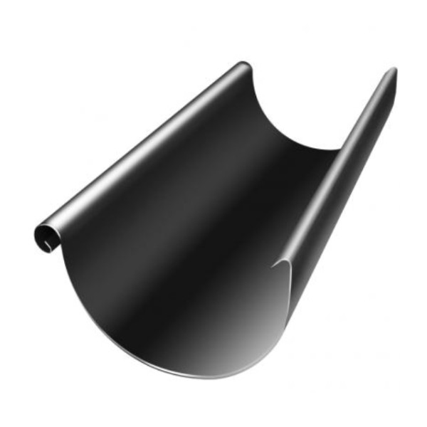Водосток Grand Line 125x90 – Желоб 3м RAL 9005 купить в Каменск-Уральском