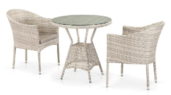 Комплект плетеной мебели AFINA из иск. ротанга T705ANT/Y350-W85 Latte 2Pcs купить в Каменск-Уральском