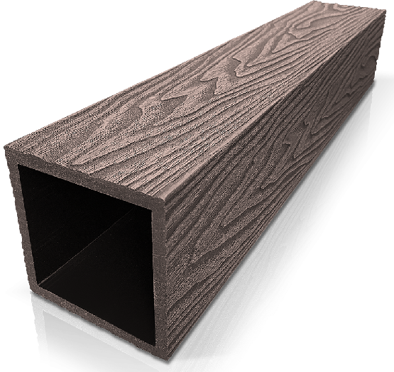 Столб ДПК 3D GardenParkett фактура дерева Венге купить в Каменск-Уральском