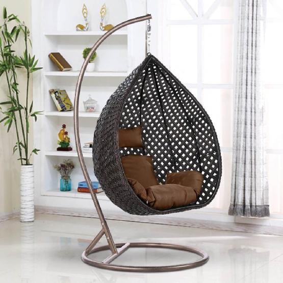Кресло Подвесное из искусственного ротанга AFM-250B-L Brown купить в Каменск-Уральском