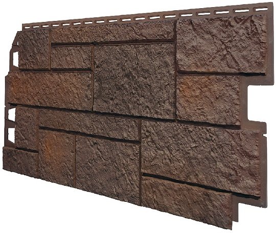 Фасадная панель VOX Sandstone (Сандстоун) темно коричневый купить в Каменск-Уральском