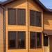 Фиброцементный сайдинг Latonit Клен (RAL 1011/8017) купить в Каменск-Уральском