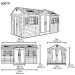Сарай пластиковый LifeTime 15x8 DD купить в Каменск-Уральском