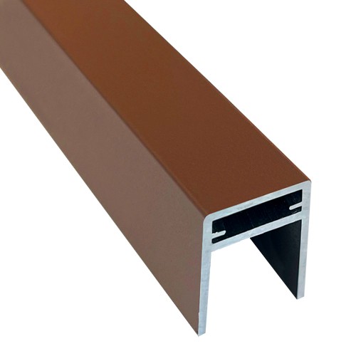 П-профиль Алюминиевый EasyDecking 35x25 Коричневый купить в Каменск-Уральском