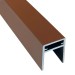 П-профиль Алюминиевый EasyDecking 35x25 Коричневый купить в Каменск-Уральском