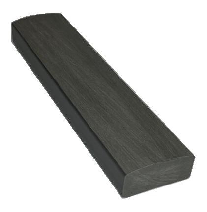Лавочный брус Ecodecking Некст полнотелый брашированный 70х35 графит купить в Каменск-Уральском