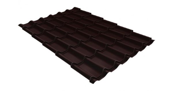 Металлочерепица классик 0,5 Satin RAL 8017 шоколад купить в Каменск-Уральском
