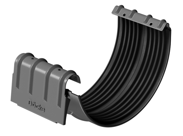 Соединитель желобов D125 Döcke STAL PREMIUM Графит, (RAL 7024) купить в Каменск-Уральском