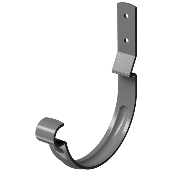 Карнизный крюк короткий (гнутый) D125 Döcke STAL PREMIUM Графит, (RAL 7024) купить в Каменск-Уральском