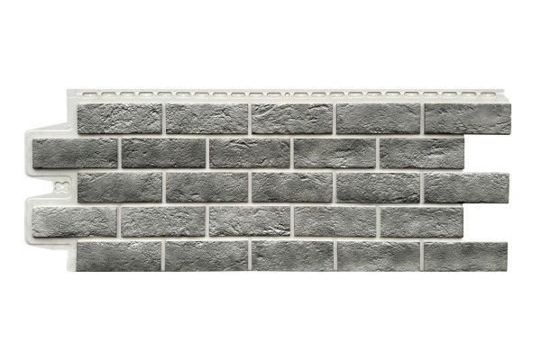 Фасадная панель Grand Line Состаренный кирпич Элит гранит, ШОВ белый купить в Каменск-Уральском