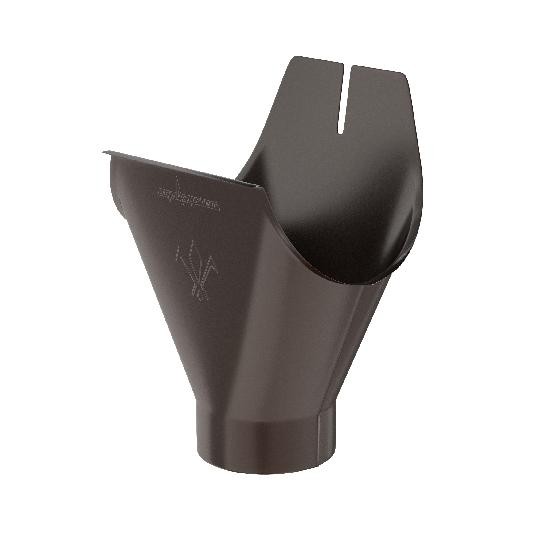 Водосток Aquasistem, система 125x90 - Воронка желоба RR 32 Тёмно Коричневый купить в Каменск-Уральском