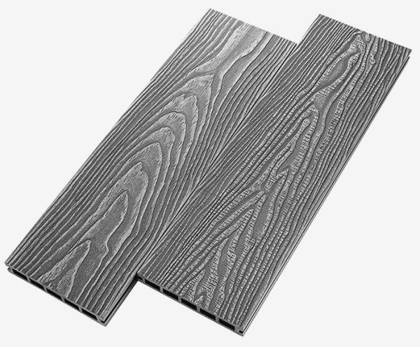 Террасная доска из ДПК RusDecking Unodeck Vintage - Серый купить в Каменск-Уральском