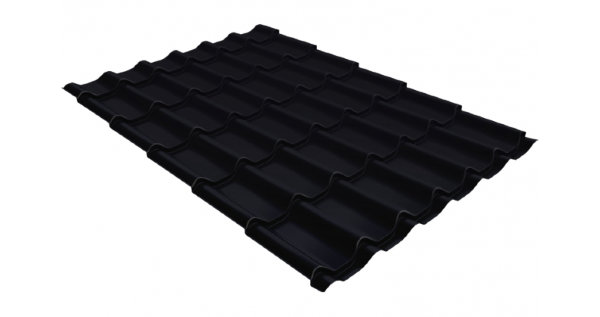 Металлочерепица классик GL 0,5 Quarzit lite RAL 9005 черный купить в Каменск-Уральском