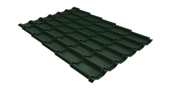 Металлочерепица классик 0,5 Satin RR 11 темно-зеленый купить в Каменск-Уральском