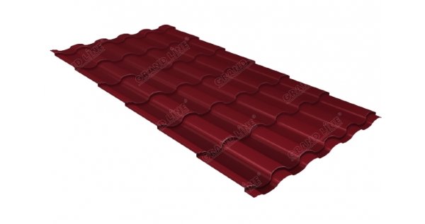 Металлочерепица кредо 0,45 Drap RAL 3005 красное вино купить в Каменск-Уральском